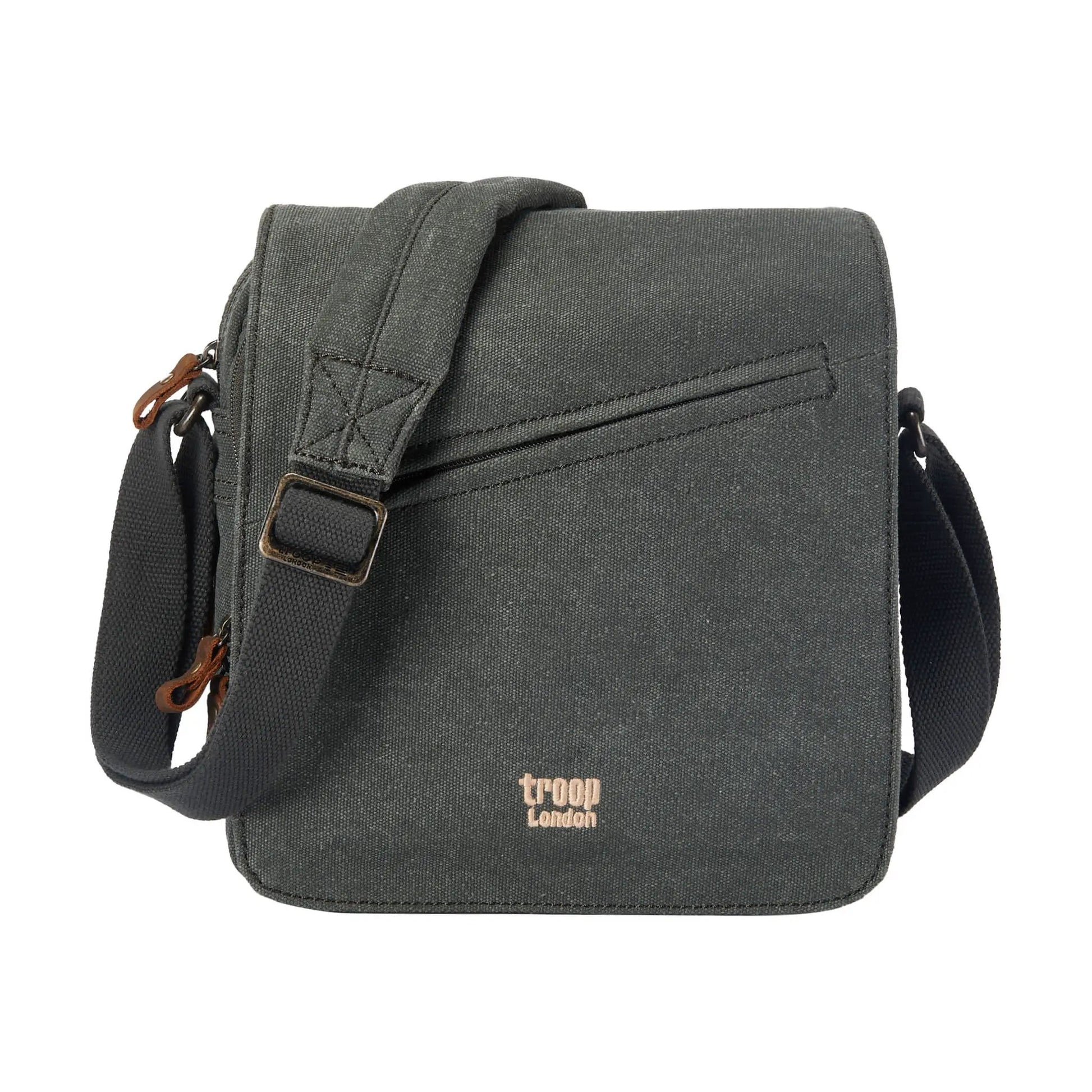Canvas Flap Across Body Bag with Shoulder Pad | TRP0238 by Troop London