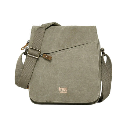 Canvas Flap Across Body Bag with Shoulder Pad | TRP0238 by Troop London
