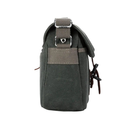 Heritage Waxed Canvas Across Body Bag | TRP0440 by Troop London