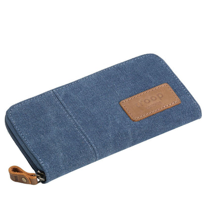 Canvas Zip Around Wallet Purse TRP0501