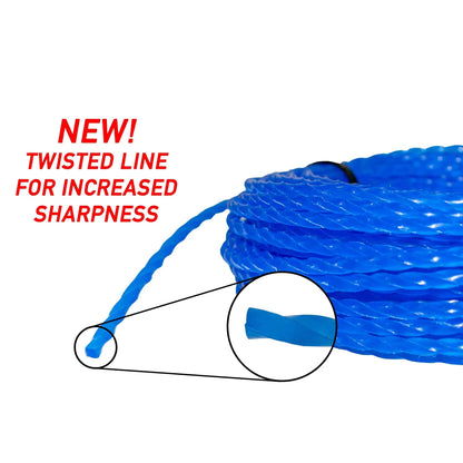 Strimmer Line Blue Twist 2.4mm x 15m by AP Supplies