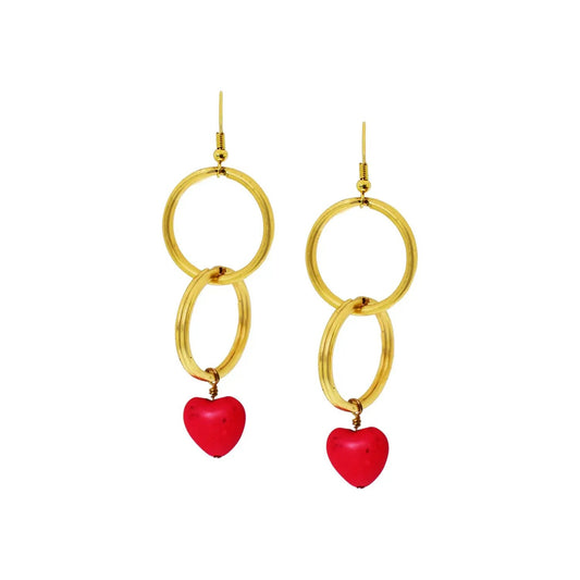 Retro 90's Heart Shaped Earrings, Colorful Heart Earrings, Vintage-inspired Earrings, Nostalgia Jewelry | by lovedbynlanla by Lovedbynlanla