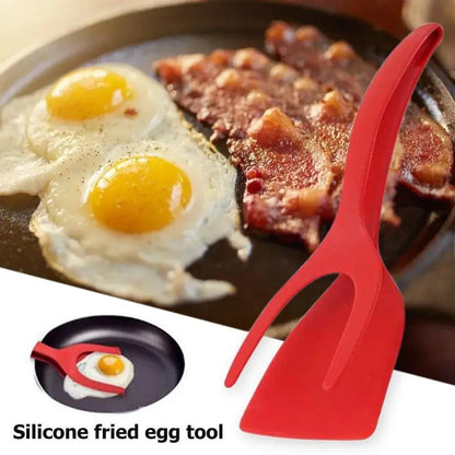 Ultimate 2-In-1 Grip and Flip Silicone Spatula Tongs by Cashymart