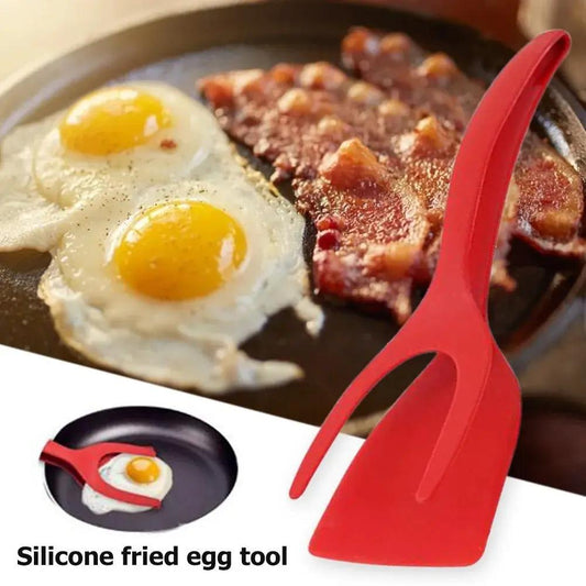 Ultimate 2-In-1 Grip and Flip Silicone Spatula Tongs by Cashymart