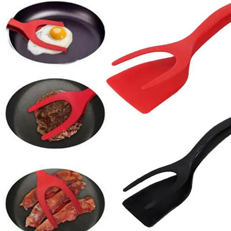Ultimate 2-In-1 Grip and Flip Silicone Spatula Tongs by Cashymart