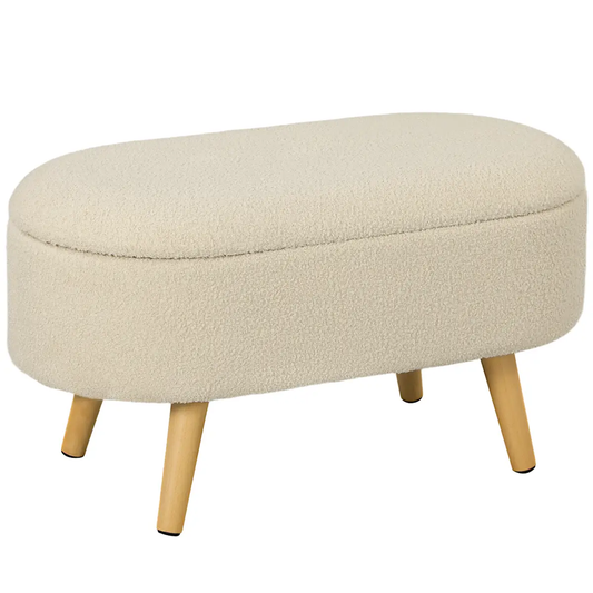 HOMCOM Ottoman Storage Bench for Hallway, Living Room by HOMCOM