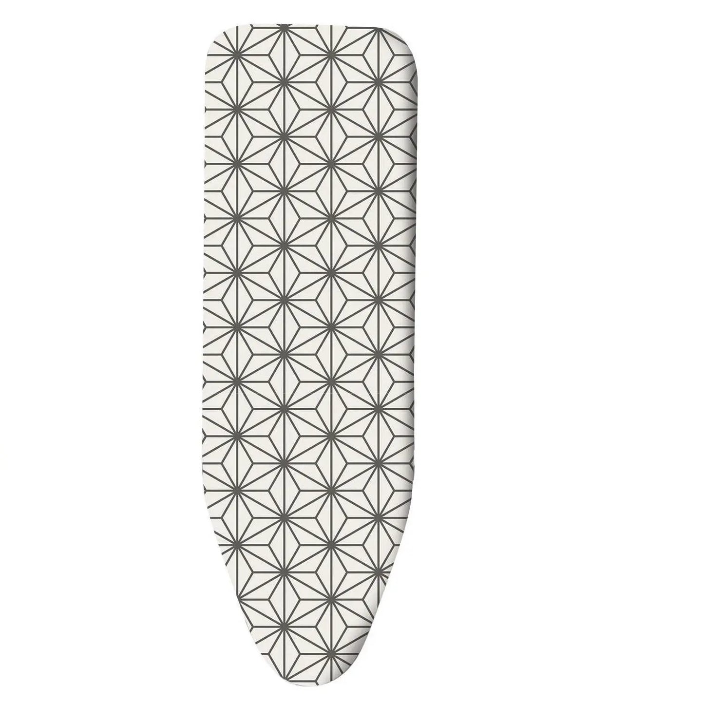 Vinsani Modern Ironing Board Cover Multi Fit New Foam Back padding 100% Cotton Easy Fit, 140 x 52 cm, Made in EU (Iron Board not included) by Vinsani