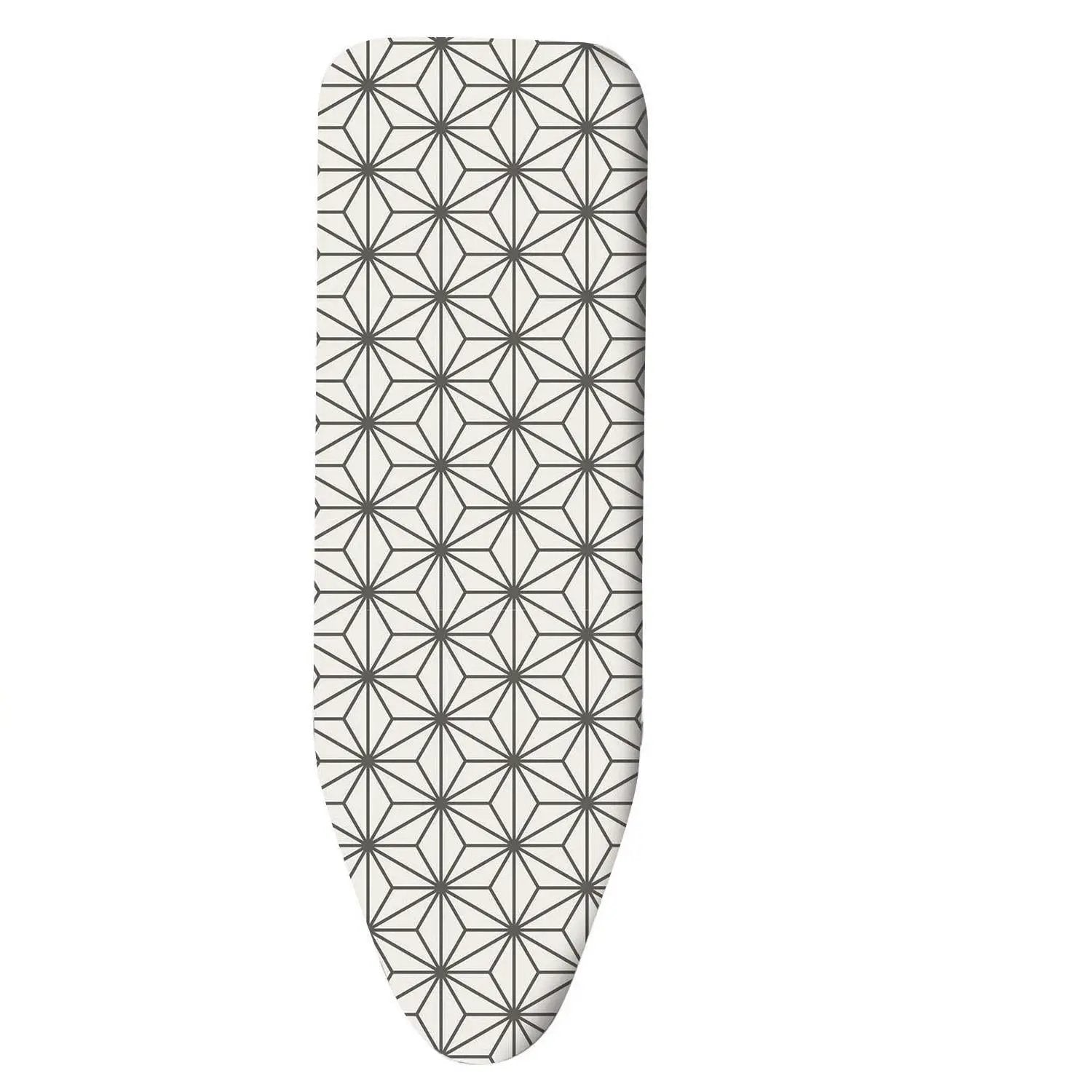 Vinsani Modern Ironing Board Cover Multi Fit New Foam Back padding 100% Cotton Easy Fit, 140 x 52 cm, Made in EU (Iron Board not included) by Vinsani