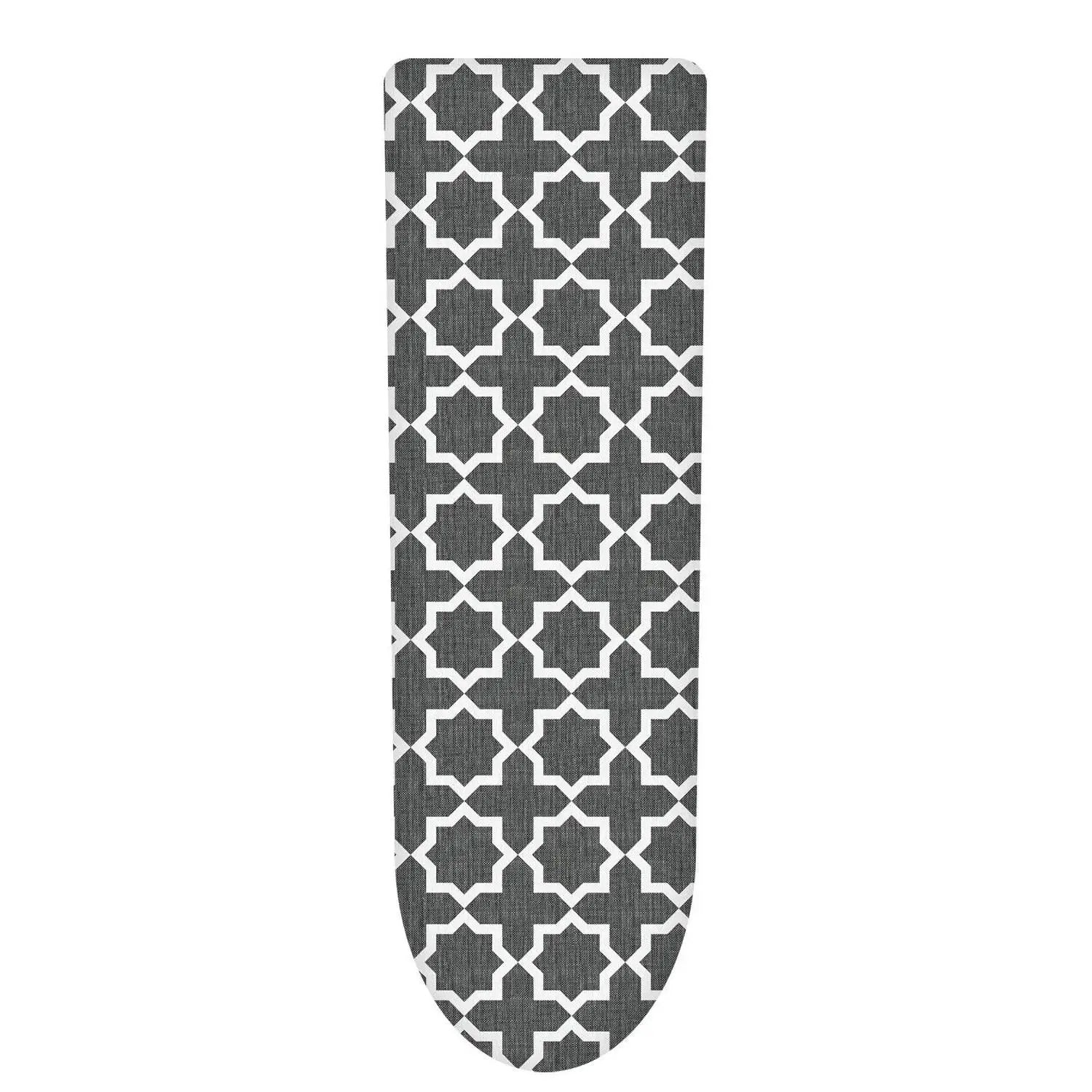Vinsani Modern Ironing Board Cover Multi Fit New Foam Back padding 100% Cotton Easy Fit, 140 x 52 cm, Made in EU (Iron Board not included) by Vinsani