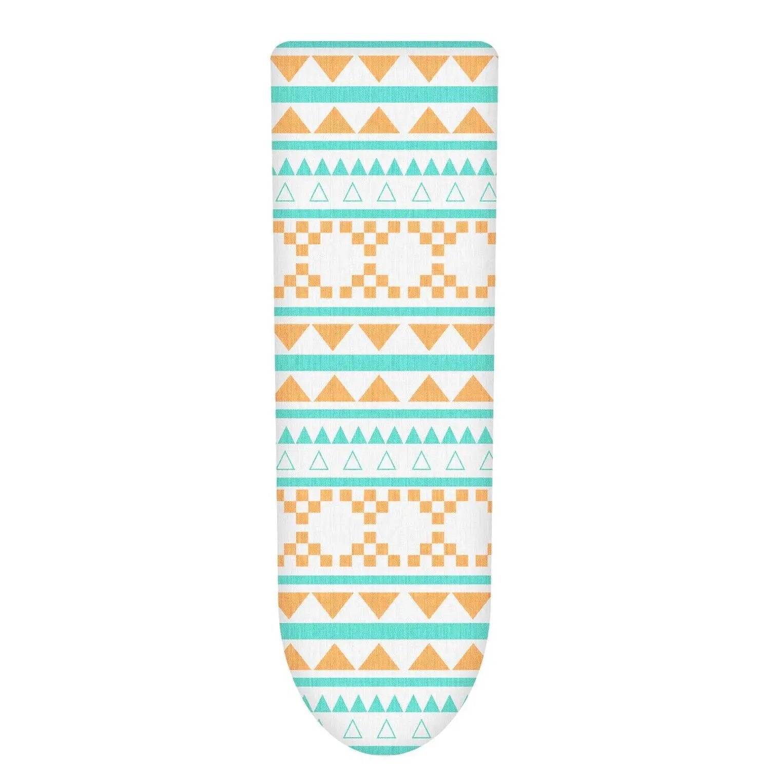 Vinsani Modern Ironing Board Cover Multi Fit New Foam Back padding 100% Cotton Easy Fit, 140 x 52 cm, Made in EU (Iron Board not included) by Vinsani