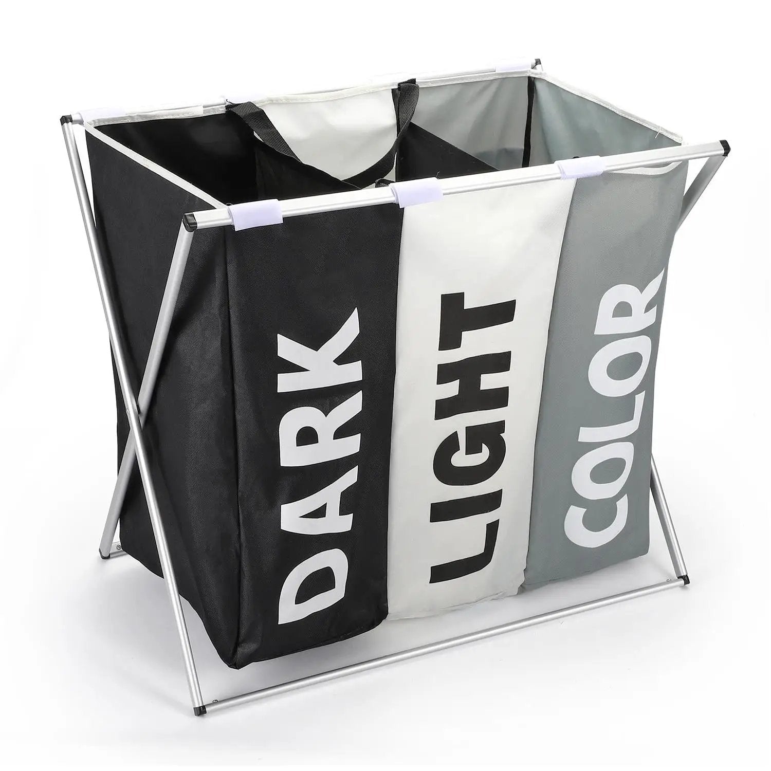 VINSANI X-SHAPE 3 SECTION LAUNDRY SORTER by Vinsani