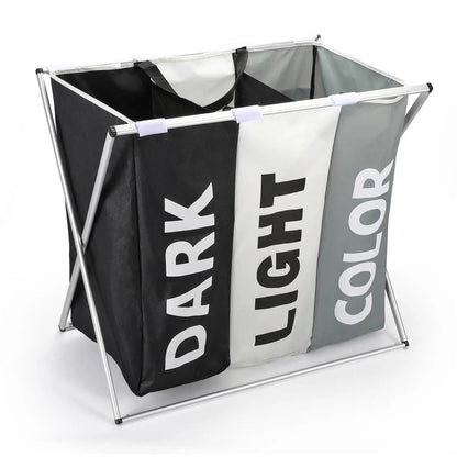 VINSANI X-SHAPE 3 SECTION LAUNDRY SORTER by Vinsani