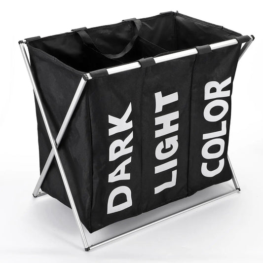VINSANI X-SHAPE 3 SECTION LAUNDRY SORTER by Vinsani