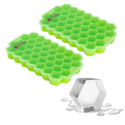VINSANI 2 PACK ICE CUBE TRAY HEXAGON by Vinsani