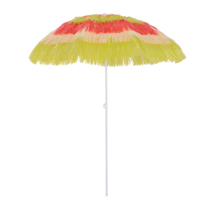 Patio Hawaii Beach Sun Umbrella Sunshade Hawaiian Folding Tilting Parasol by Outsunny