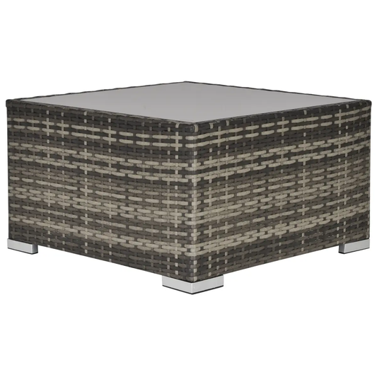 Rattan Wicker Patio Coffee Table Ready to Use Outdoor Furniture by Outsunny