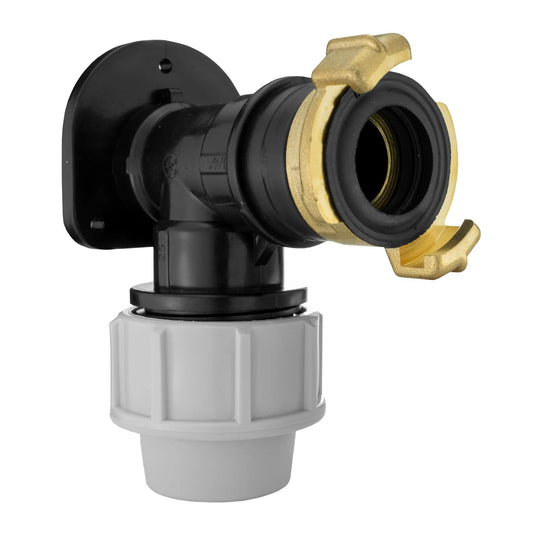 Wall Flange Kit 32mm MDPE + ¾” BSP Geka by AP Supplies