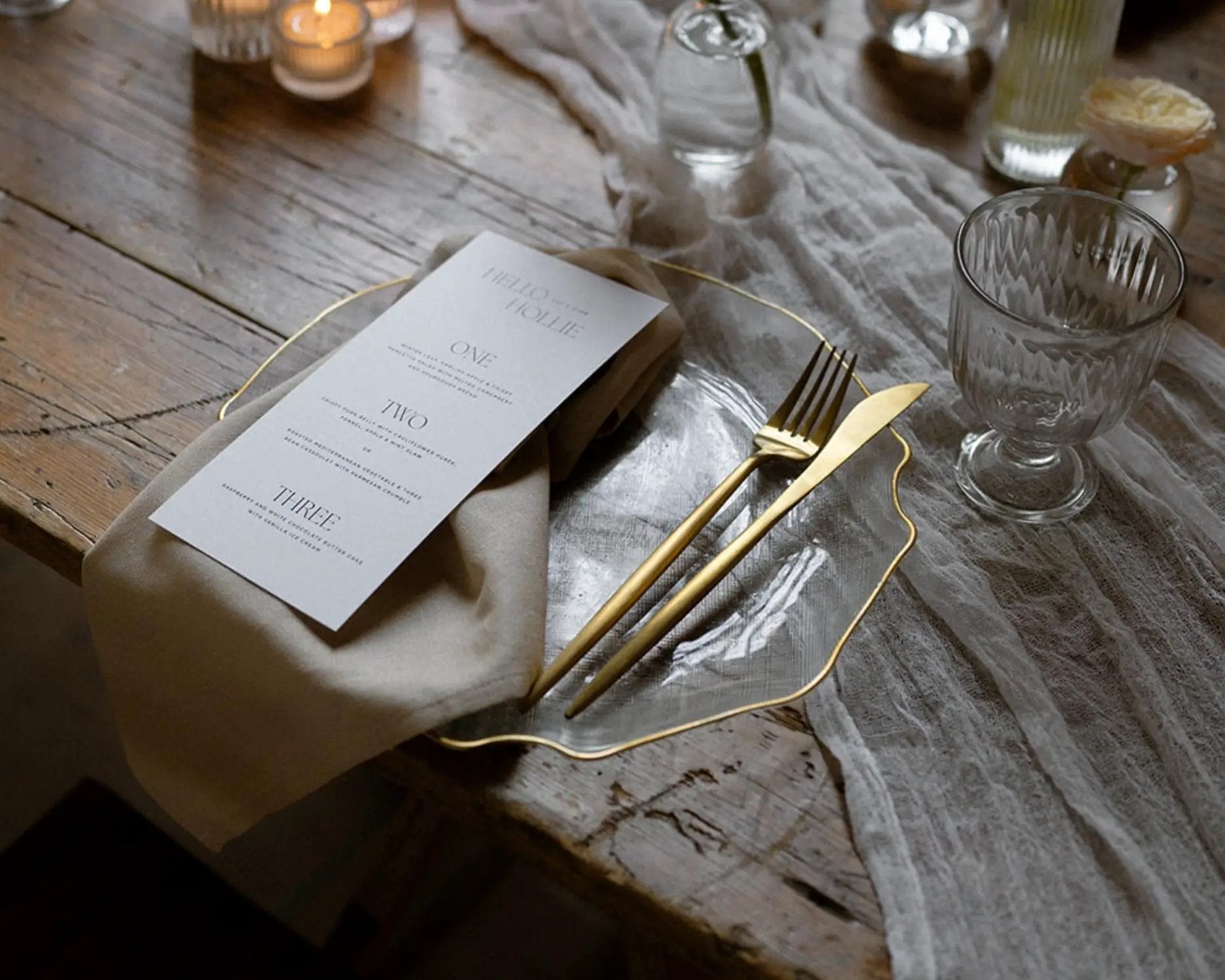 London Gold Cutlery Set – 16 or 24 Piece Stainless Steel Flatware by WHAT A HOST