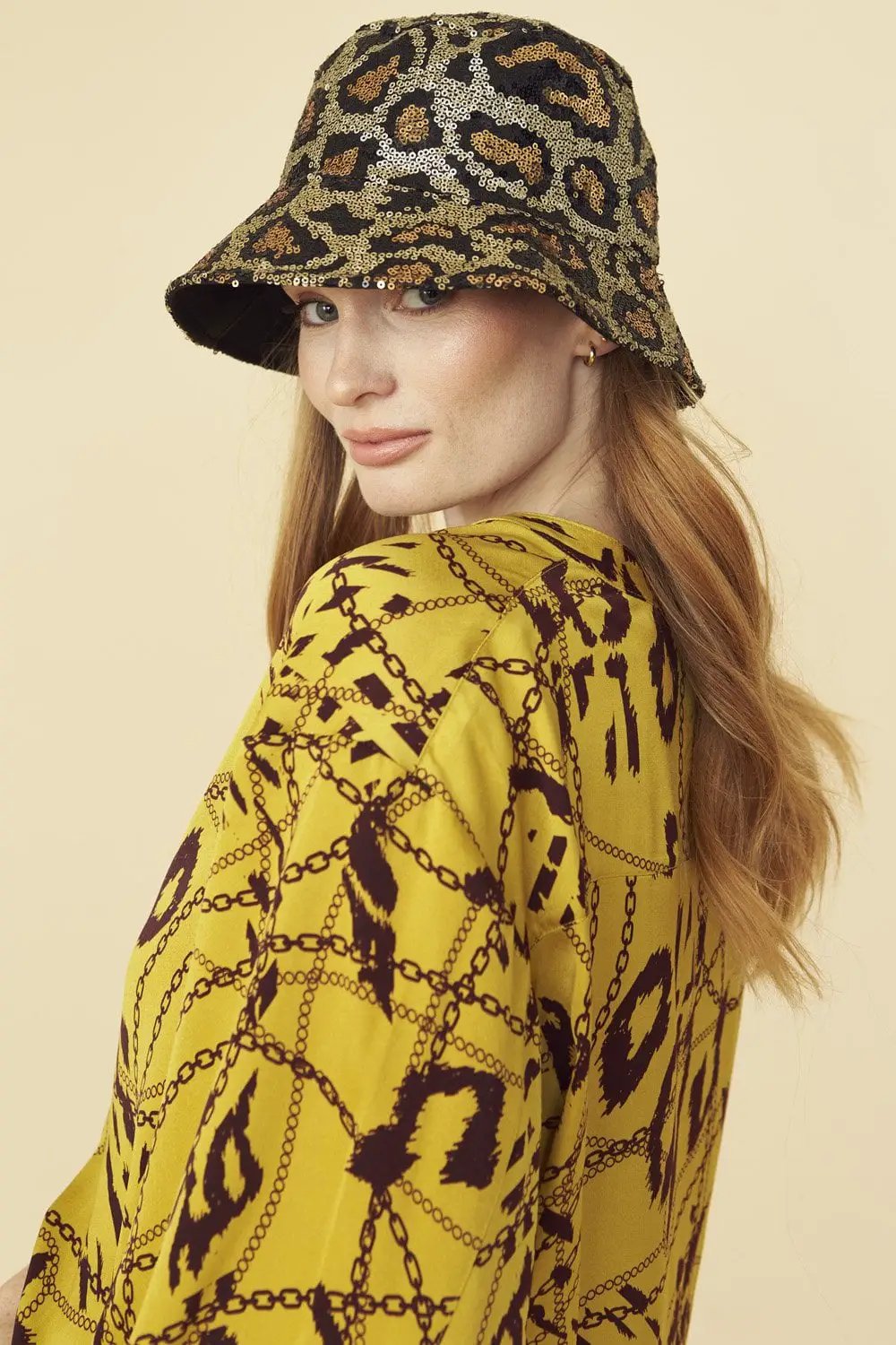 Yellow Tencel Blend Lucky Chain Shirt by Jayley