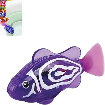 Magic Water-Activated Glowing Swimming Fish, Neon Deep-Sea Disco, Interactive Colorful Robot Fish, Swimming Robotic Luminous Function, Waterproof Aquarium Bath Time Fun.Perfect Gift for Babies & Toddlers by All Mart Bristol Ltd