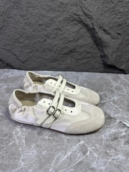 Soft Bottom Large Size Women's Shoes 41 to 43 Casual Style Agan Shoe New 2026 Fashion Single Strap Fashionable Flats by All Mart Bristol Ltd
