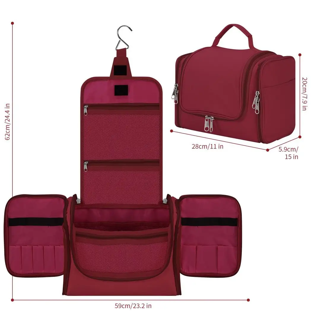 VINSANI TOILETRY BAG HOT PINK 1010180 by Vinsani