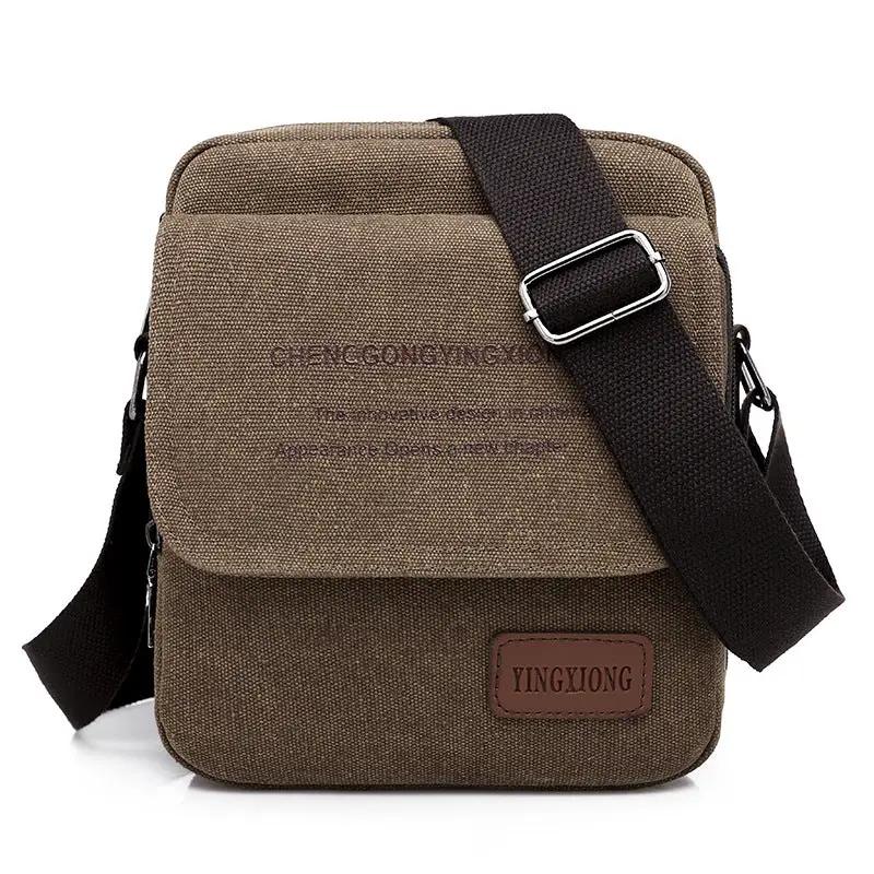 Men's Canvas Bag Shoulder Business Backpack by Dropshipman