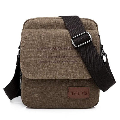 Men's Canvas Bag Shoulder Business Backpack by Dropshipman