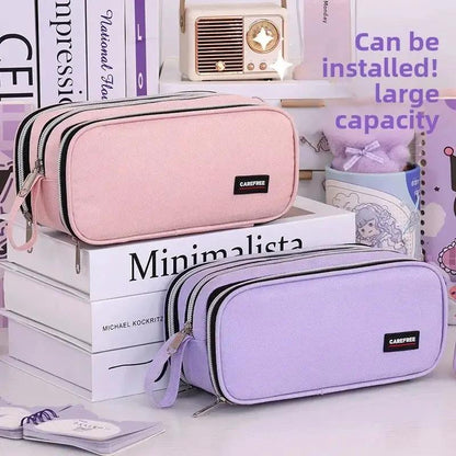 New School Supplies Back to School Essential Pencil Case, Large Capacity Stationery Organizer Student Stationery Box by All Mart Bristol Ltd