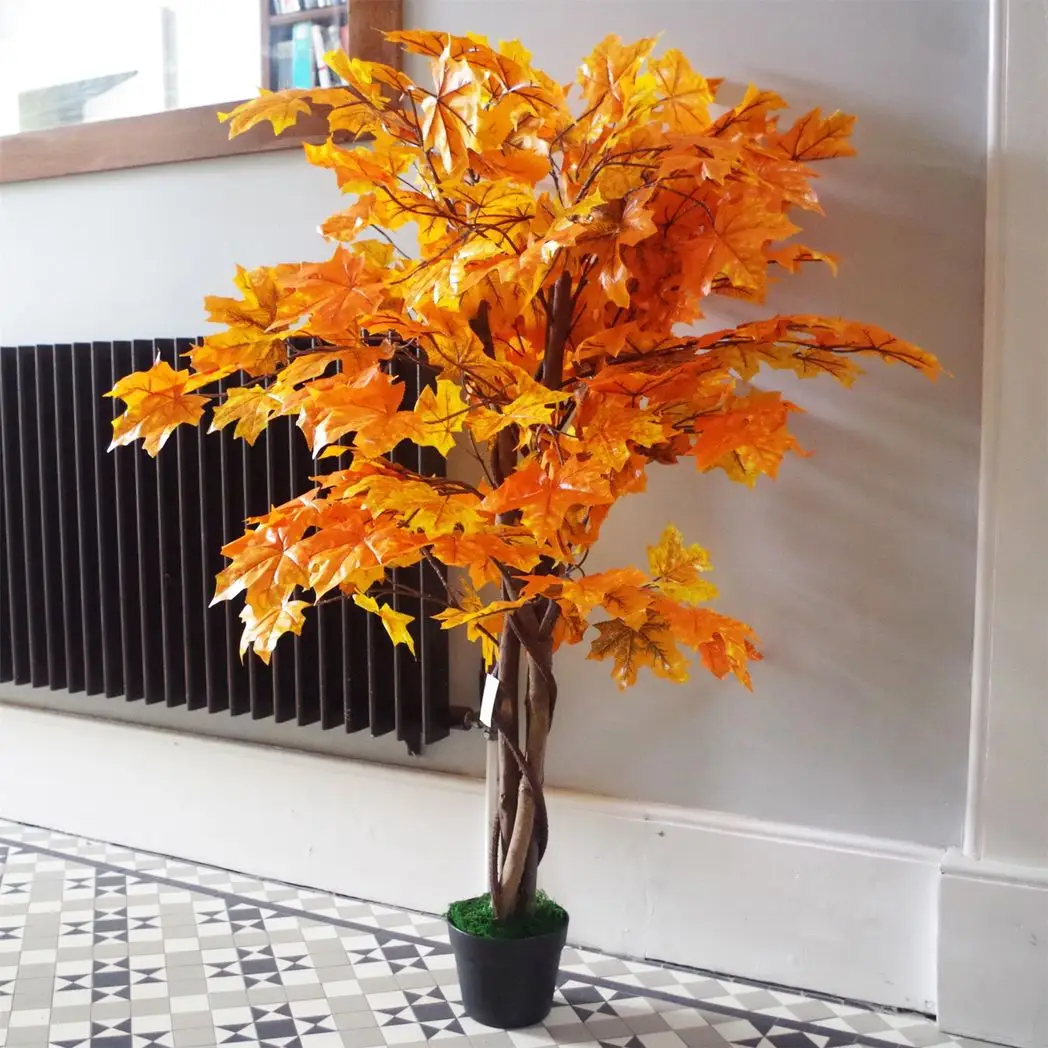 125cm Orange Maple Acer Extra Large Artificial Tree by Leaf