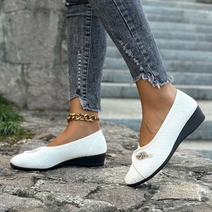 Women's Elegant Rhinestone Flat Shoes 2025 New Vamps Wrap Design Slip-On Casual Shoes Comfortable Walking Flats Plus Size by All Mart Bristol Ltd