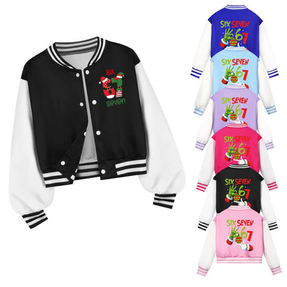 Children's Christmas Six Seven Baseball Hoodie Costume Uniform Casual Spring Autumn Wear for Boys And Girls by All Mart Bristol Ltd