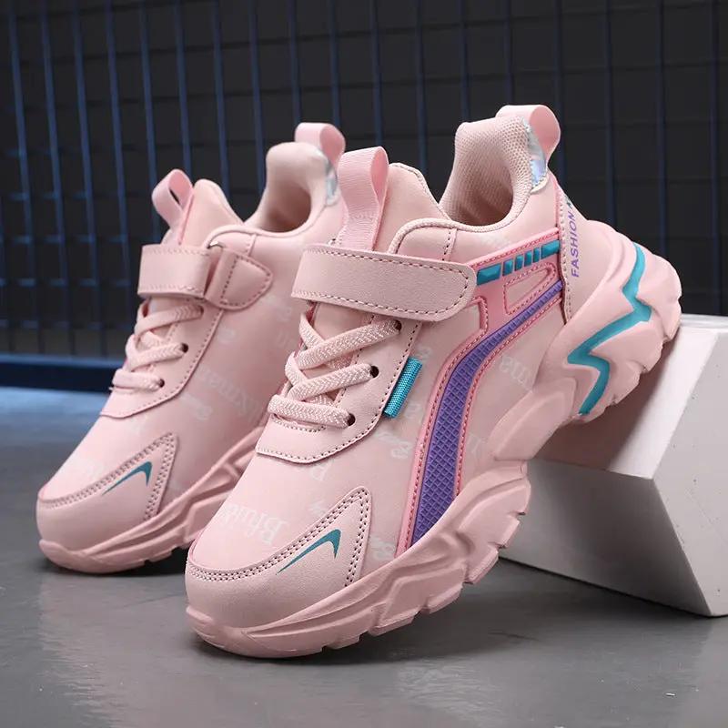 Waterproof Leather Girls Casual Sneaker by Dropshipman