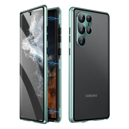 Applicable To S24Ultra Peep-proof Magnetic Mirror Universal Magnetic King Phone Case by Dropshipman
