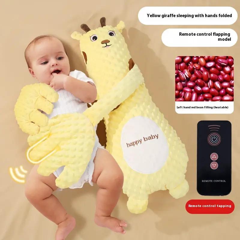 Infant Exhaust Pillow Hand Remote Controlled Soothing For Baby Sleep Cartoon Plush Toddler Comforting Hand by Dropshipman