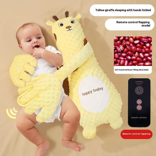 Infant Exhaust Pillow Hand Remote Controlled Soothing For Baby Sleep Cartoon Plush Toddler Comforting Hand by Dropshipman