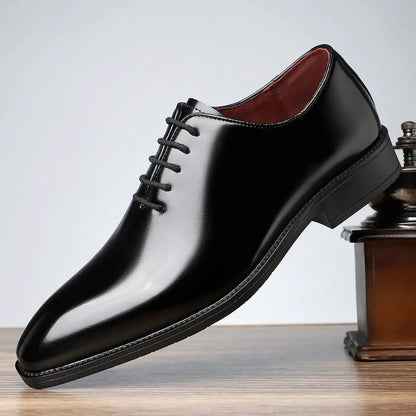 British Style Fashion Business Glossy Pointed Toe Comfortable All-matching Men's Shoes by Dropshipman