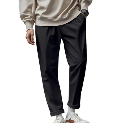 Men's Trousers With Pockets Casual Loose Comfortable Quick-drying Waist-tied Pants by Dropshipman