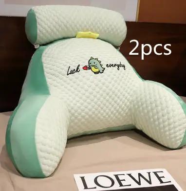Sofa Fluffy Cushion Luncheon Pillow Triangle Reading Cushion Bedside Soft Large Backrest Lumbar Cushion Office Chair Cushion by Dropshipman