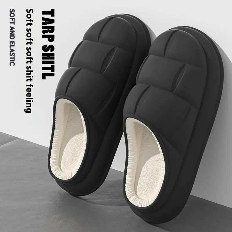 Warm Indoor Home Couple Platform Cotton Shoes by Dropshipman