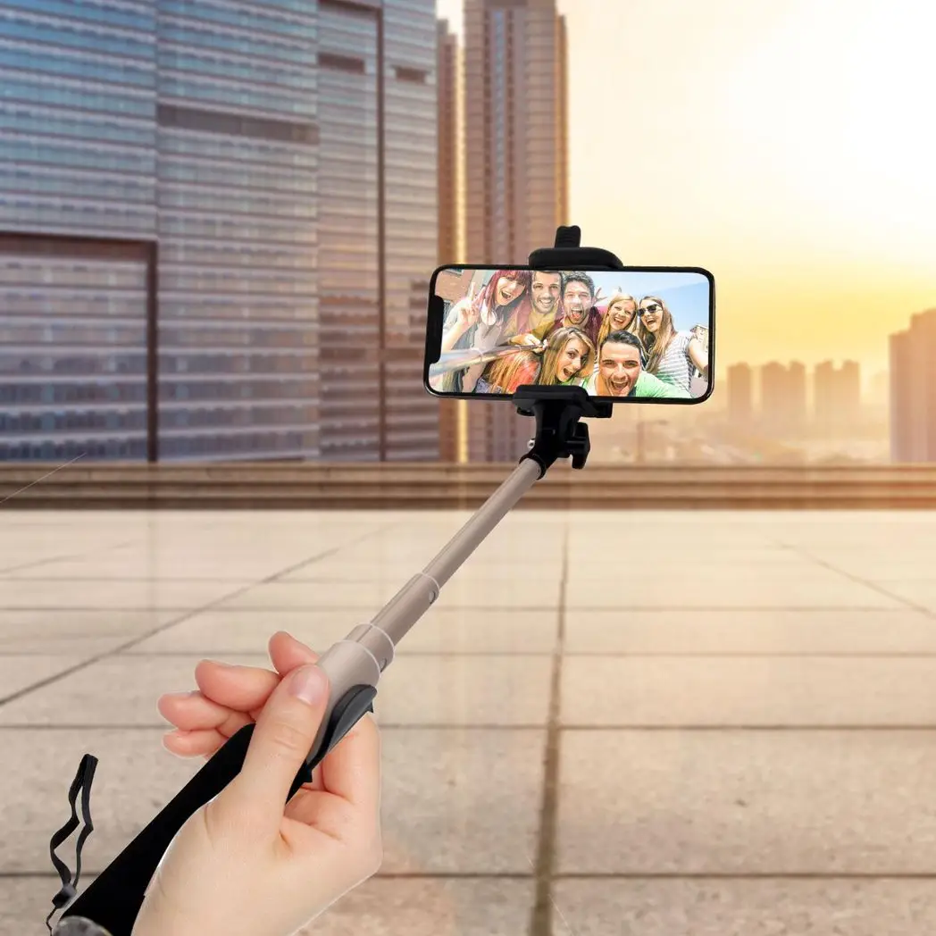 Aquarius Selfie Stick with Video Function - Gold by Aquarius