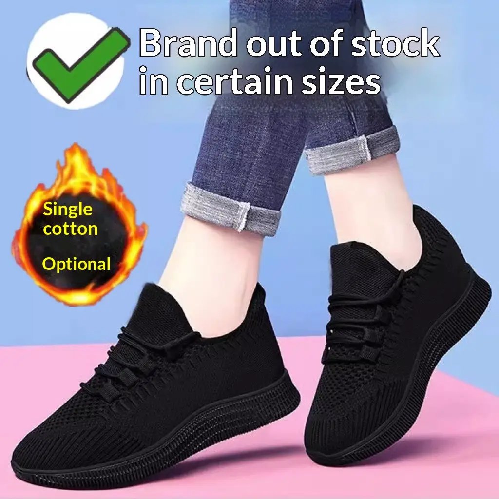 Women's Casual Black Work Shoes Deodorizing For Spring And Autumn by Dropshipman