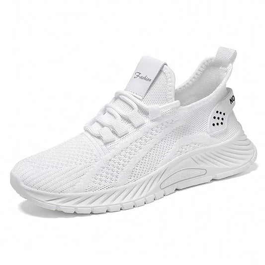 Fashion Casual Sports Shoes Women Lace Up Flat Shoes Lightweight Breathable Running Mesh Sneakers by Dropshipman