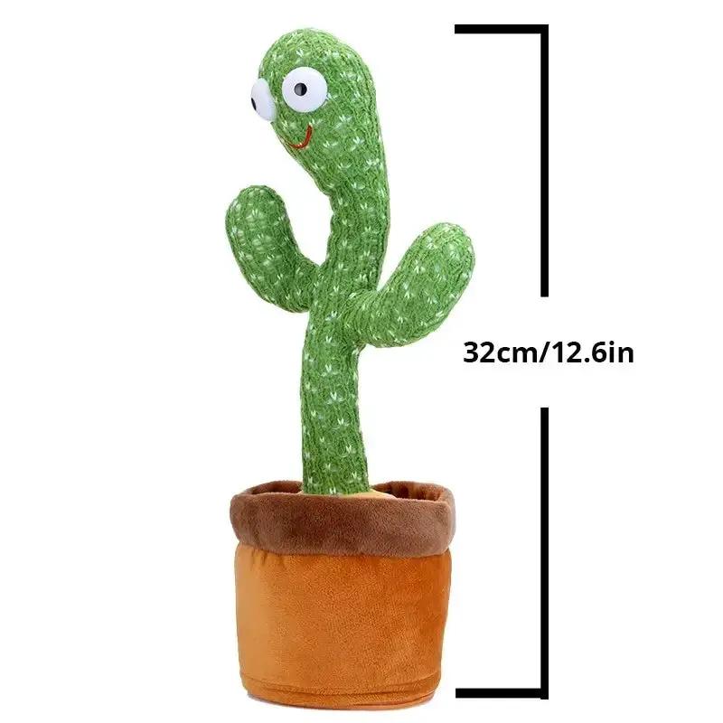 1Pc Dancing Cactus Toy,Repeat Talking ,Song Speaker Wriggle Dancing Sing Talk, Plushie Stuffed ,Interaction and Decoration by All Mart Bristol Ltd