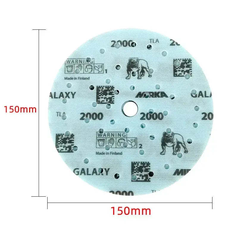 Mirka Galaxy Sandpaper GALAXY 6 Inch 150mm Sandpaper Round Flocking Porous Vacuum Car Polishing Beauty Sandpaper by All Mart Bristol Ltd