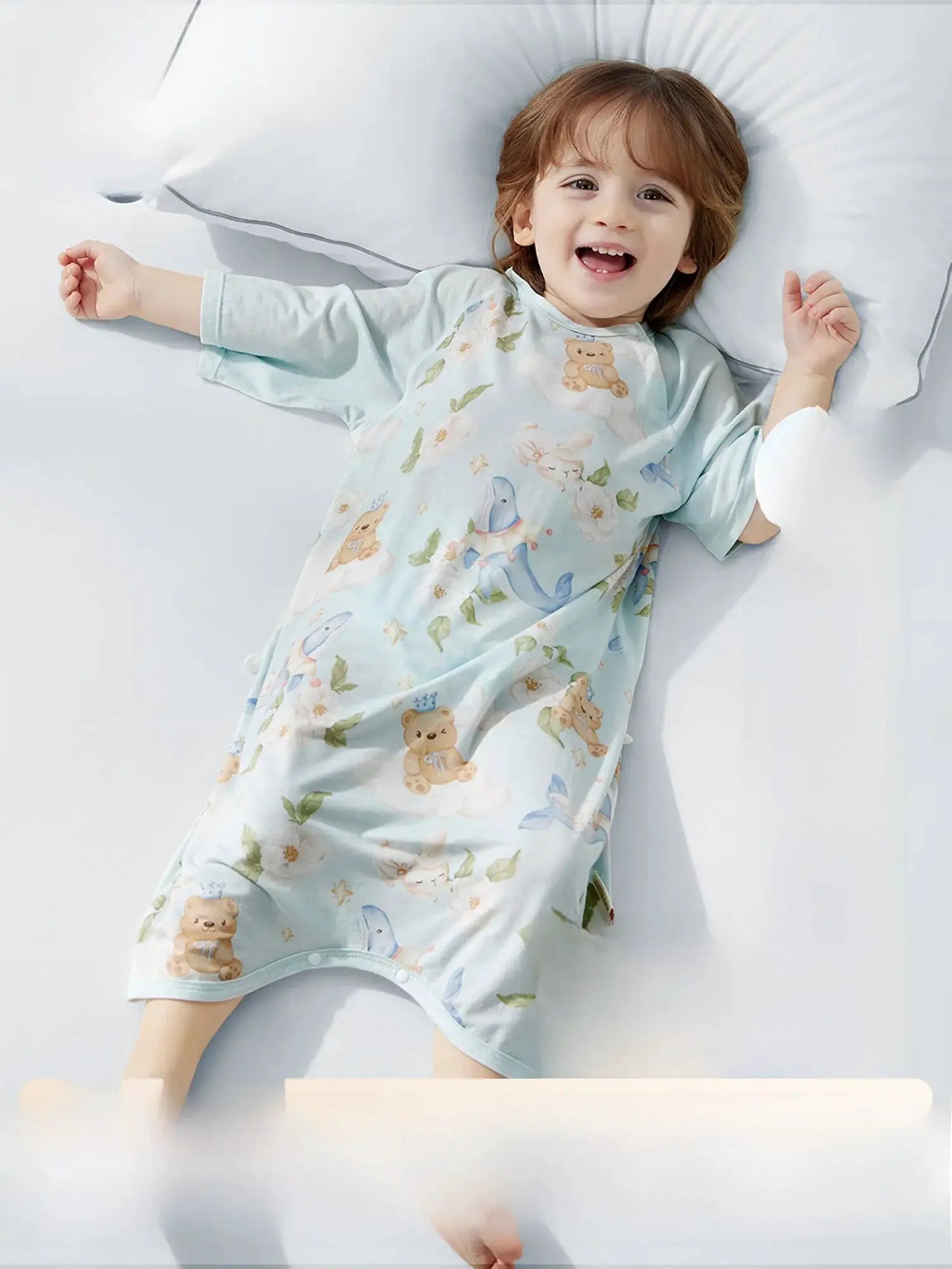 Baby Sleepwear Summer Modal Onesie for Infants And Toddlers Comfortable Breathable Sleep Bag Suitable for All Seasons by All Mart Bristol Ltd