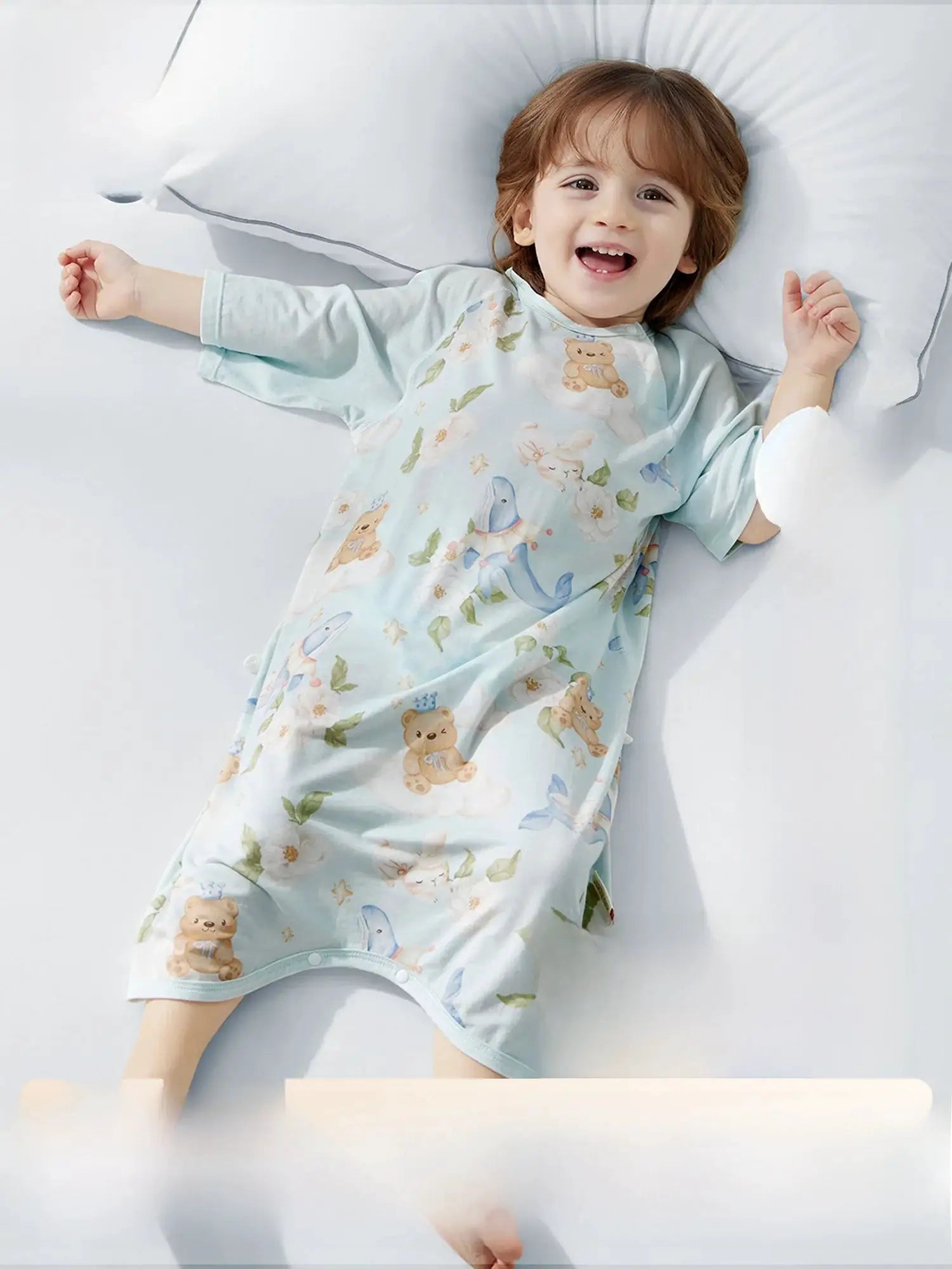 Baby Sleepwear Summer Modal Onesie for Infants And Toddlers Comfortable Breathable Sleep Bag Suitable for All Seasons by All Mart Bristol Ltd