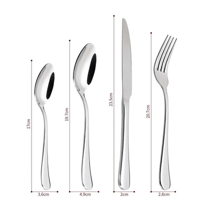 Vinsani 24pcs SS Cutlery Set 0010000 by Vinsani