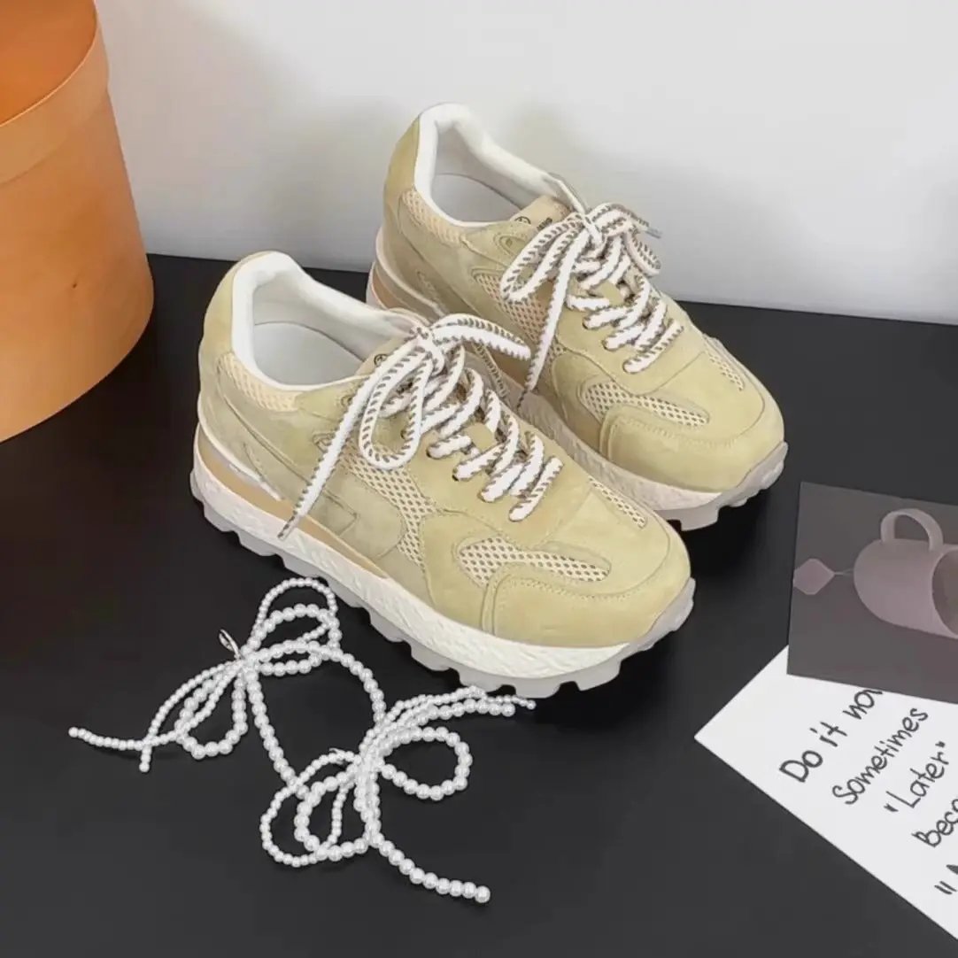 Niche Height Increasing Insole Cortez Platform Shoes by Dropshipman