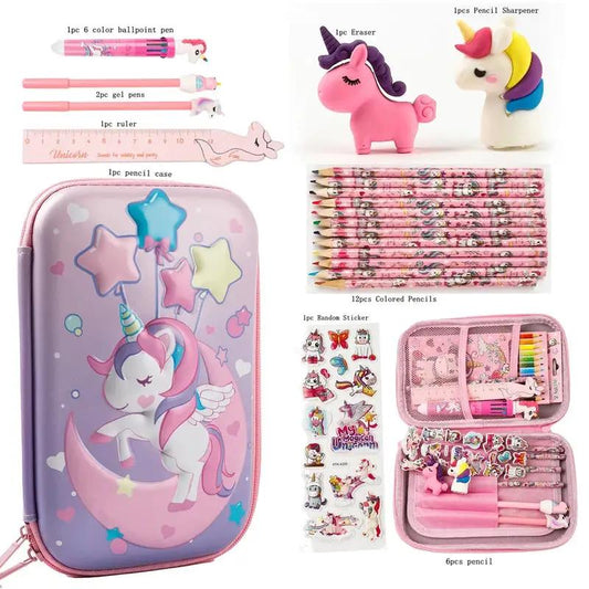 Cool Dinosaur Pencil Case Stationery Set Unicorn 3D EVA Pencil Box Organizer School Supplies for Kids Boys Back to School Gift by All Mart Bristol Ltd